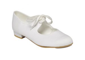 white canvas tap shoes